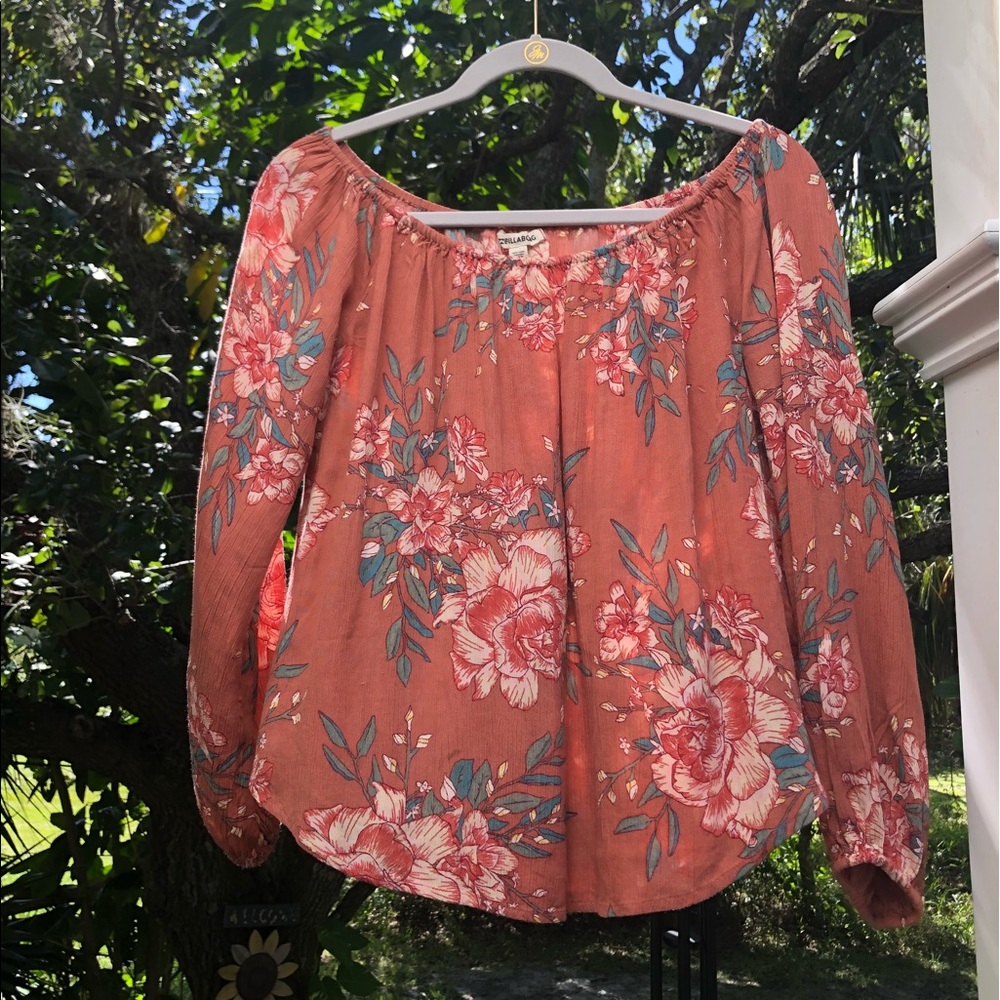 Off the shoulder flowy blouse